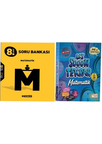 Hız Yayınları 8. Sınıf Hız Matematik Soru Bankası ve  Lgs Sooon Tekrar Matematik Denemeleri