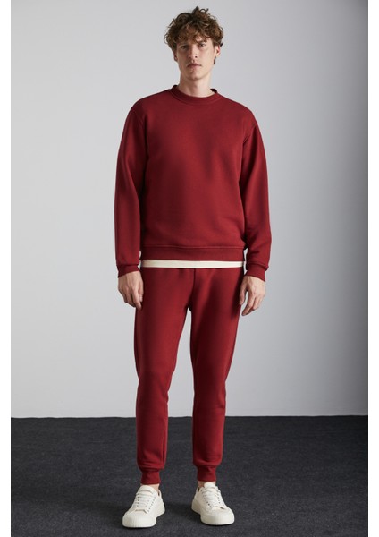 Adams Erkek Bordo Sweatshirt