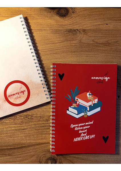 Namaviga Notebook A5 Spiralli Okul Defteri 100 Sayfa -Çizgisiz