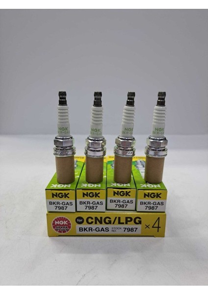 Buji Takım 4'lü Bkr-Gas/01 BKR6ES BKR5ES-11 BKR5E (Lpgli Araçlar Için) 96130723 7987 Takım