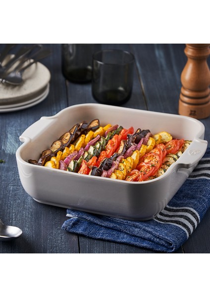 Appolia Kare Fırın Kabı Ekru 28 cm