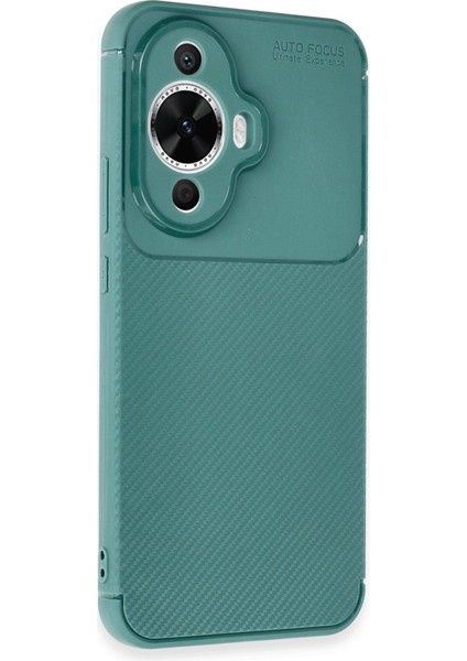 Huawei Nova 12S Kılıf Negro Karbon Fiber Desen Silikon