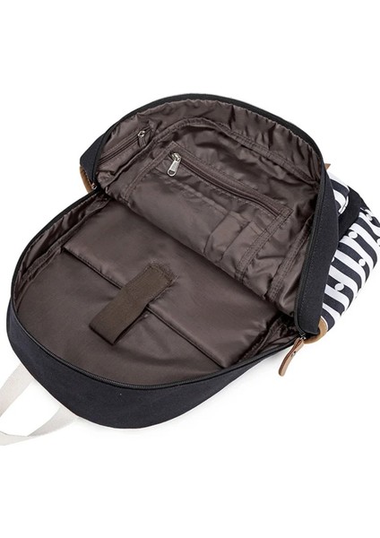 Laptop Bölmeli USB Şarz ve Kulaklık Çıkışlı Kanvas Kadın Sırt Çantası Pembe SRT619 indirimleri