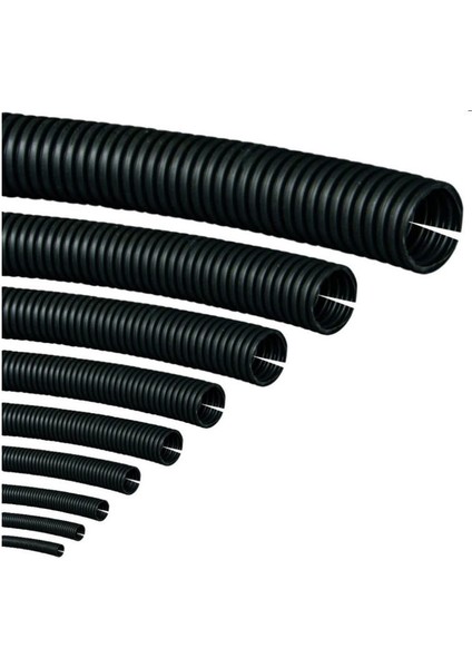 2.5 Metre 19MM Kablo Tesisat Gizleme Düzenleme Spiral Yarıklı Hortumu modelleri