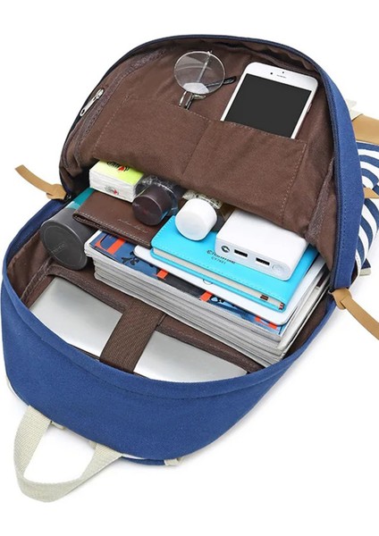 Unisex Çanta Seti (Laptop Bölmeli Sırt Çantası, Çapraz Çanta, Telefon Çantası) Pembe SRT8810 indirimleri