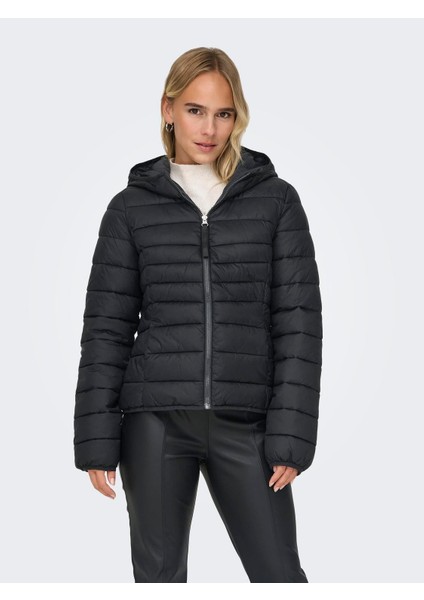 Kadın Çift Taraflı Kapüşonlu Şişme Mont - 15322040