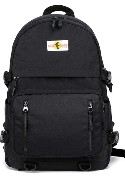Laptop Bölmeli, USB Şarz Çıkışlı Su Geçirmez Unisex Sırt Çantası Siyah SRT5013