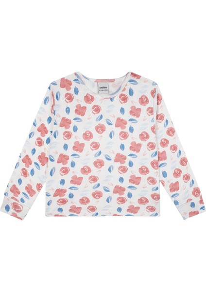 Suluboya Çiçek Uzun Kollu Pijama Takımı fiyatları