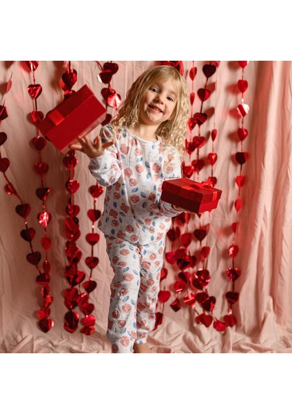 Suluboya Çiçek Uzun Kollu Pijama Takımı fırsatları