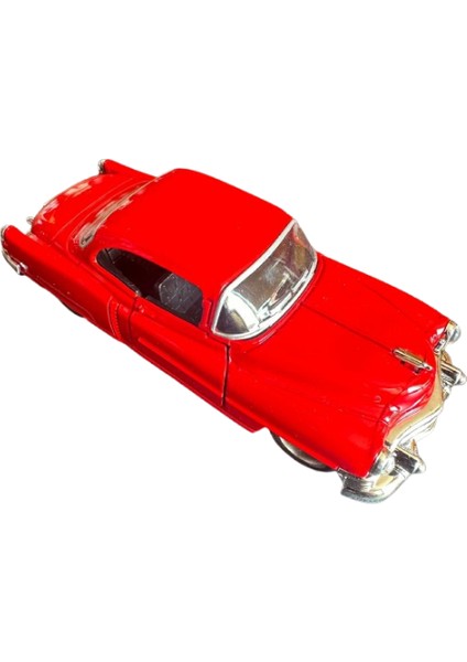 Çek Bırak Kapıları Açılır Metal Klasik 1953 Kırmızı Cadillac Model Araba 1:36 Ölçek