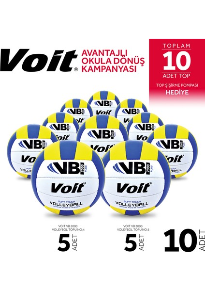 VB2000PLUS Voleybol Topu N4X5 N5X5 Top Şişirme Pompası Hediye