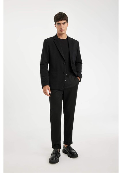 Slim Fit Dar Kesim Astarlı Düğmeli Blazer Ceket N0503AZ24AU fiyatları