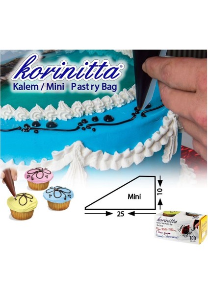 Mini Kalem Şanti ve Jöle Torbası 100 Adet