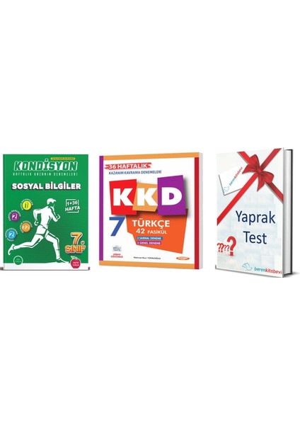 7. Sınıf Kondisyon Sosyal - Kurmay KKD Türkçe + Yaprak Test