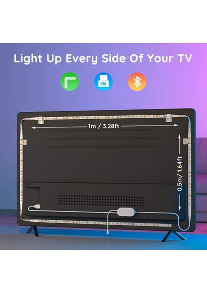 Rgb Bluetooth LED Arka Işık 46-60 Tv