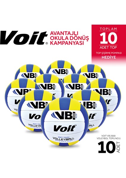 Voıt VB2000 Plus Voleybol Topu Şişirme Pompası Hediye