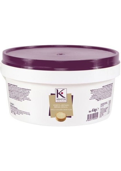 Vanilya Aromalı Krema Dolgu 4 kg