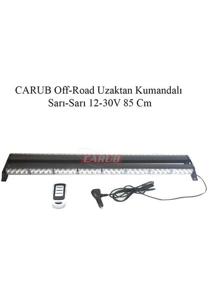 12V-30V LED Bar Off-Road Turuncu Çakarlı (Çakar Tepe Lamba) Fonksiyonlu (85 Cm)