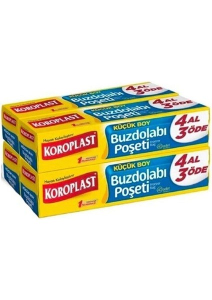 Küçük Buzdolabı Poşeti Küçük Boy 4 Al 3 Öde 40'lı