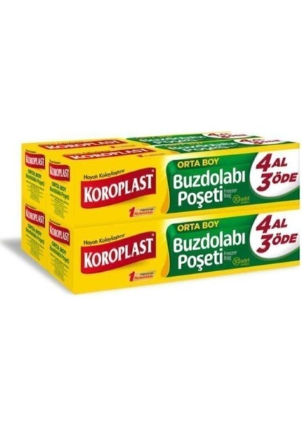 Orta Buzdolabı Poşeti Orta Boy 20'li