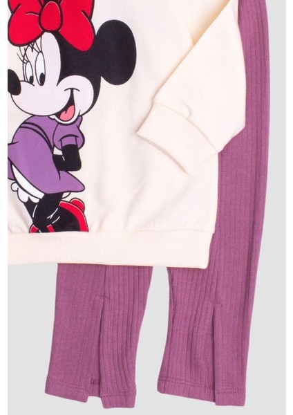 Minnie Mause Büyük Baskılı Oversize Alt Üst Çocuk Çocuk Eşorfman Takımı modelleri