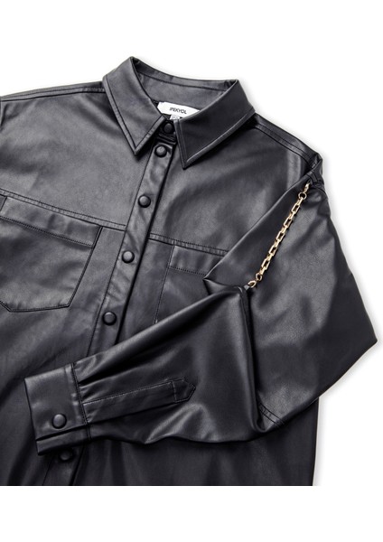 Deri Görünümlü Gömlek fırsatları