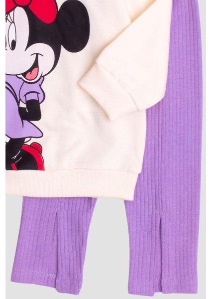 Minnie Mause Büyük Baskılı Oversize Alt Üst Çocuk Çocuk Eşorfman Takımı modelleri