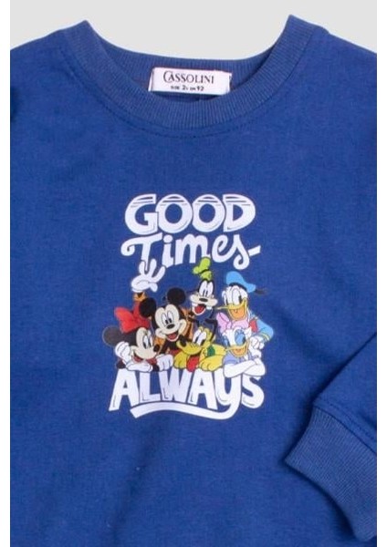 Mickey Mause Baskılı Oversize Alt Üst Çocuk Çocuk Eşorfman Takımı indirimleri