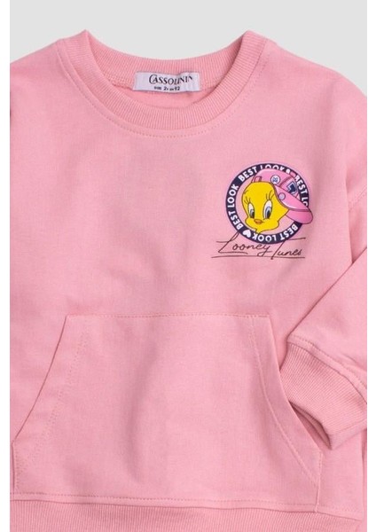 Tweety Lones Tunes Baskılı Oversize Alt Üst Çocuk Çocuk Eşorfman Takımı fiyatları