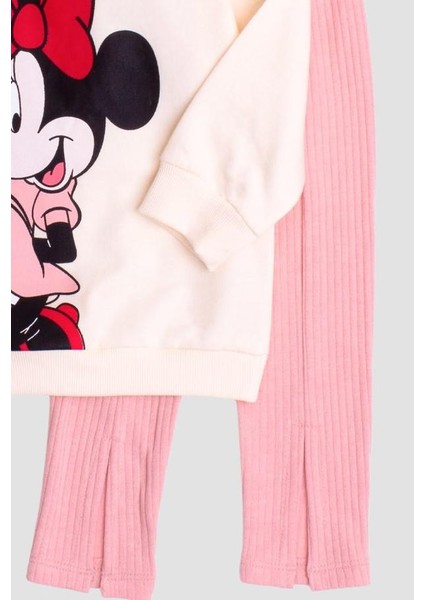 Minnie Mause Büyük Baskılı Oversize Alt Üst Çocuk Çocuk Eşorfman Takımı modelleri