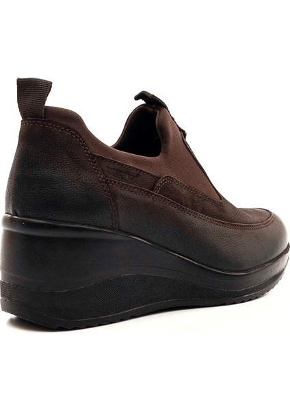 2111522K Kadın Deri Streç Dolgu Topuk Ayakkabı modelleri