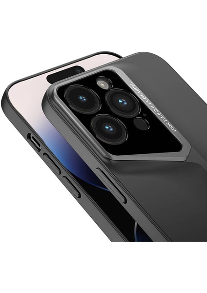 Alan Tech Apple iPhone 14 Pro Kılıf Ultra Ince Kamera Korumalı Sert Rubber Zore Procase Kapak-Siyah