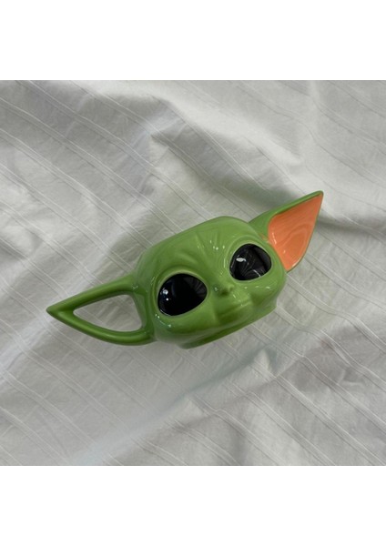 Star Wars Mandalorian The Child Grogu Baby Yoda Figürlü 3 Boyutlu Porselen Kupa Mug Kahve Bardak