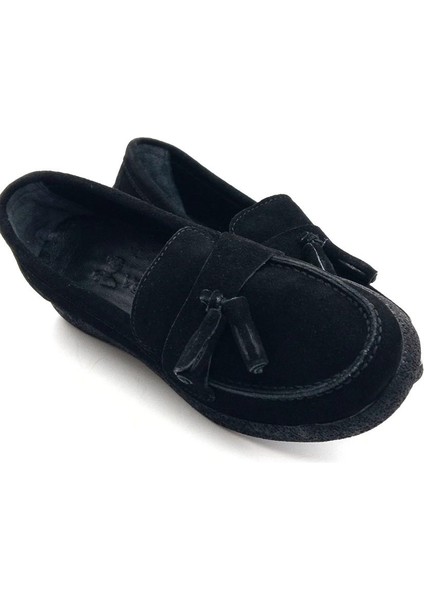 23075604k Kadın Süet Deri Püsküllü Comfort Babet Ayakkabı fiyatları