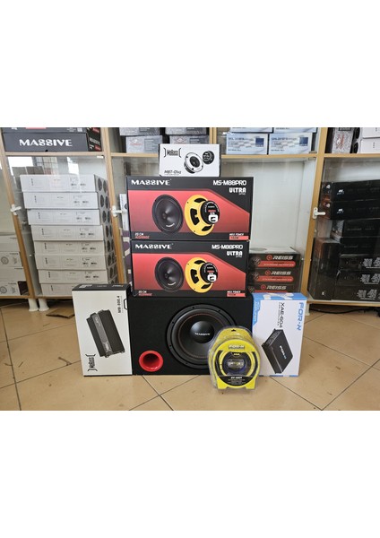 Sound Paket Ses Sistemi 20 cm Massive Seti