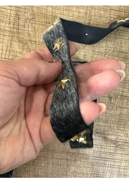 Yıldızlı Kürk Şerit Dikiş Aplike Bordür En 2,5 cm (1 Metre ) fiyatları