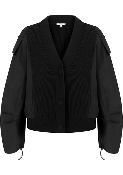 Kumaş Mıx Patch'li Hırka