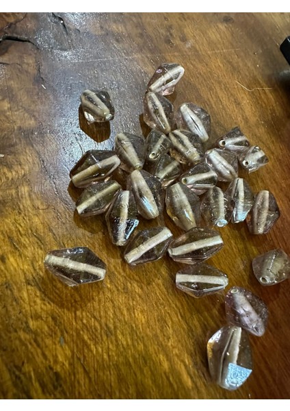 34 Adet Ametist Delikli Takı Boncuğu cm fiyatları