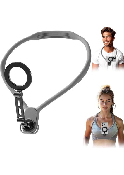 iPhone 16 15 14 13 Pro Max Için Montajı El Serbest Pov/vlog Esnek Spor Tutucu Boyun Telefon Tutacağı