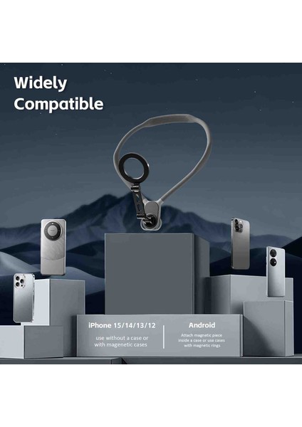 iPhone 16 15 14 13 Pro Max Için Montajı El Serbest Pov/vlog Esnek Spor Tutucu Boyun Telefon Tutacağı indirimleri