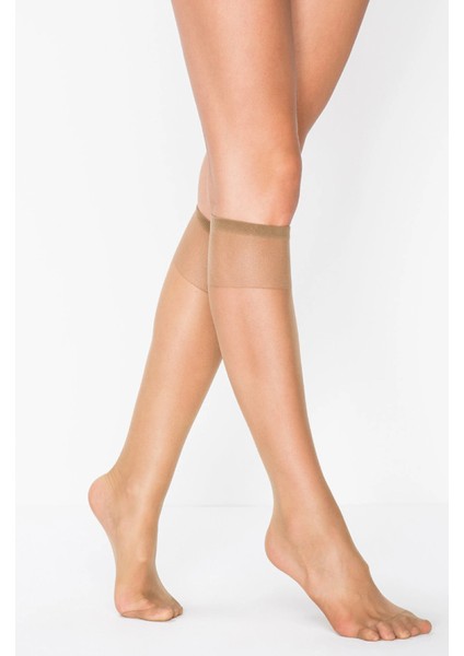 Vizon Parlak Fit 15 Den Ince Burnu Dayanıklı, Rahat Lastikli, Pantolon Çorabı Renk No:86