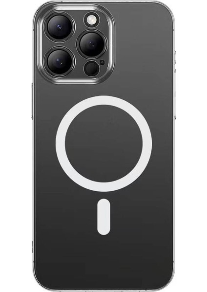 Apple iPhone 15 Pro Max Kılıf Magsafe Şarj Özellikli Toz Önleyici Zore Helo Kapak