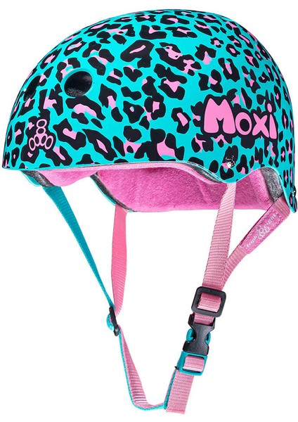 Triple Eight The Certified Sweatsaver Moxi Leopard 2.0 Kask (Yeşil) S/m