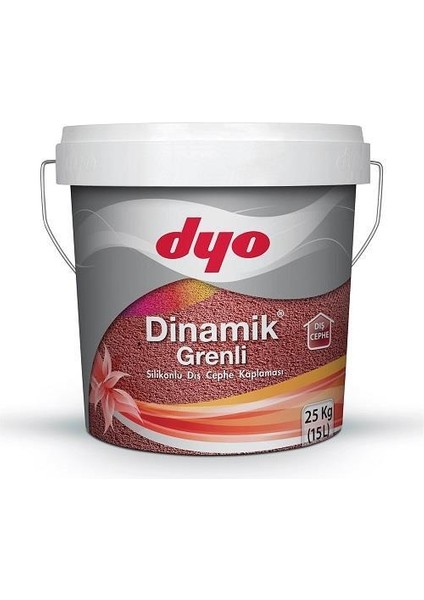 Dinamik Grenli Silikonlu Dış Cephe Kaplaması 25 kg Beyaz
