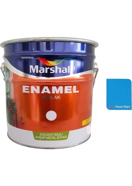 Enamel Sentetik Parlak Yağlı Boya 15 Lt Yeni Havai Mavi