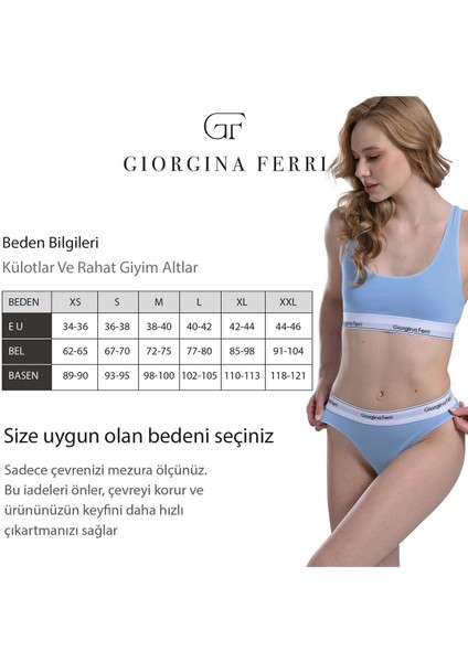 Likralı 6'Lı Kutu Yazılı Slip Külot Gloria