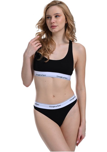 Likralı 6'Lı Kutu Yazılı Slip Külot Gloria
