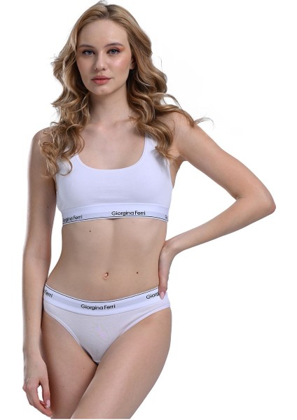 Likralı 6'Lı Kutu Yazılı Slip Külot Diana
