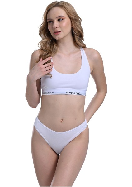 Likralı 6'Lı Kutu Tanga Külot Maya G-005 F