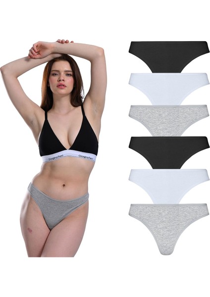 Likralı 6'Lı Kutu Tanga Külot Maya G-005 A fiyatları